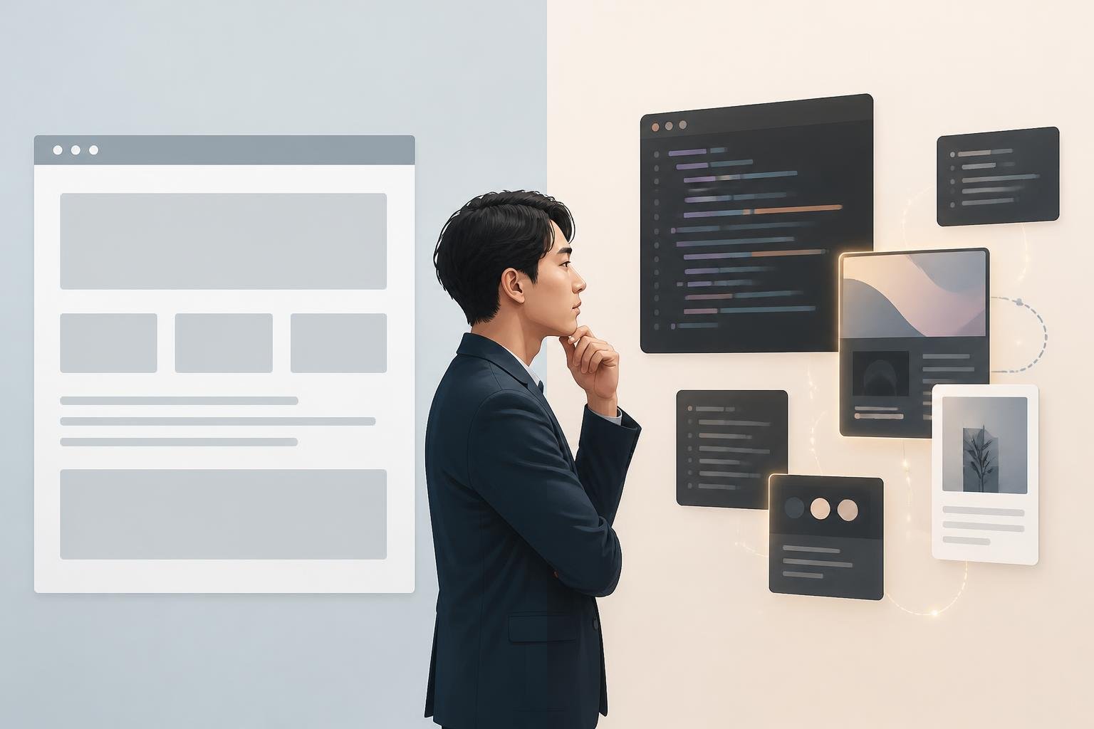 ChatGPTが提案するデザインパターンの一般性を表したイラスト